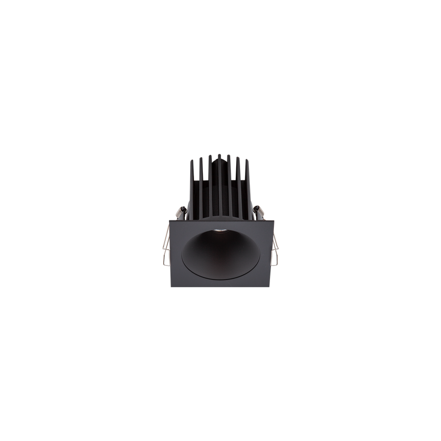 Cevon Dark Art Square Medium Downlight Kit Black, Matt Black 3000K