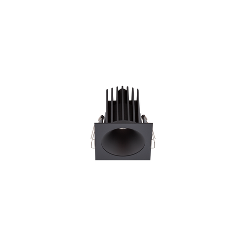 Cevon Dark Art Square Medium Downlight Kit Black, Matt Black 3000K