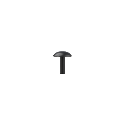 Porcini Bollard 250mm Non-dimmable Black 3000K 240V