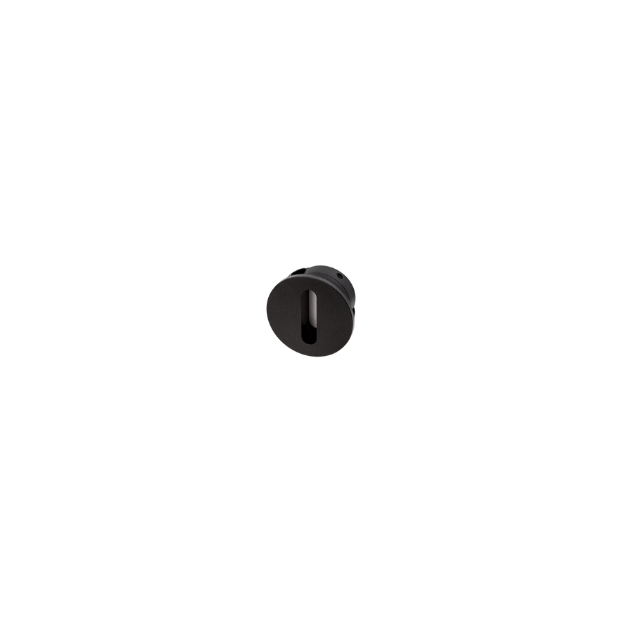 Mini Slot Round Black 3000K