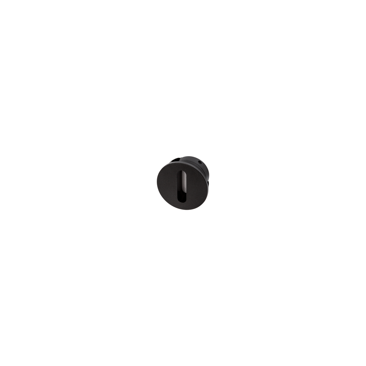Mini Slot Round Black 3000K