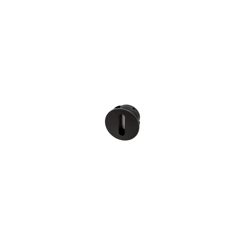 Mini Slot Round Black 3000K