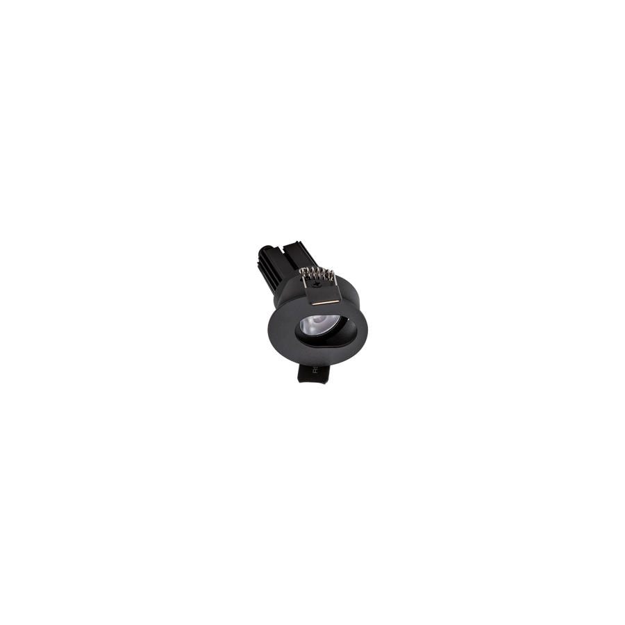 Mini Keyhole Highlighter Tilt Downlight Kit Black 3000K