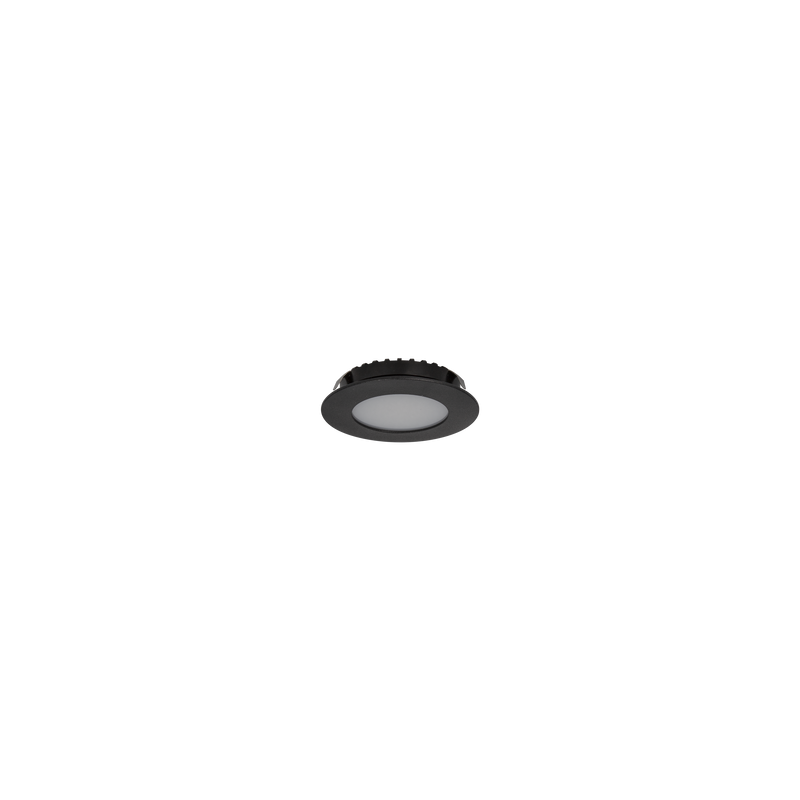 Shallow Retrofit Black 3000K 12V AC/DC