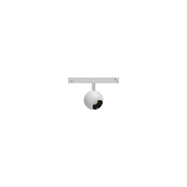 Cevon T8 48V Track Spot Sphere White, High Gloss Black