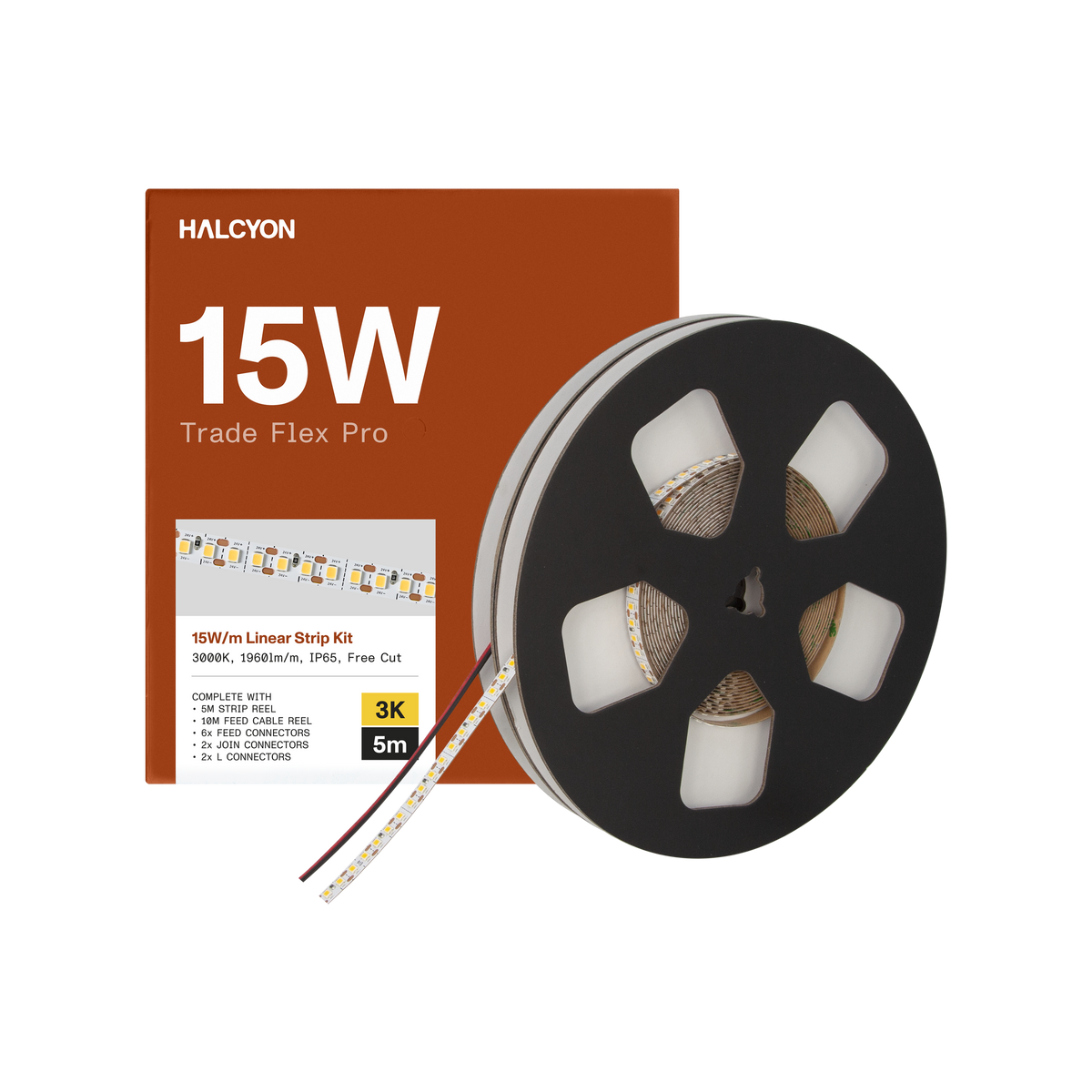 15W/m 3000K Trade Flex Pro Tape - 5m Trade Kit