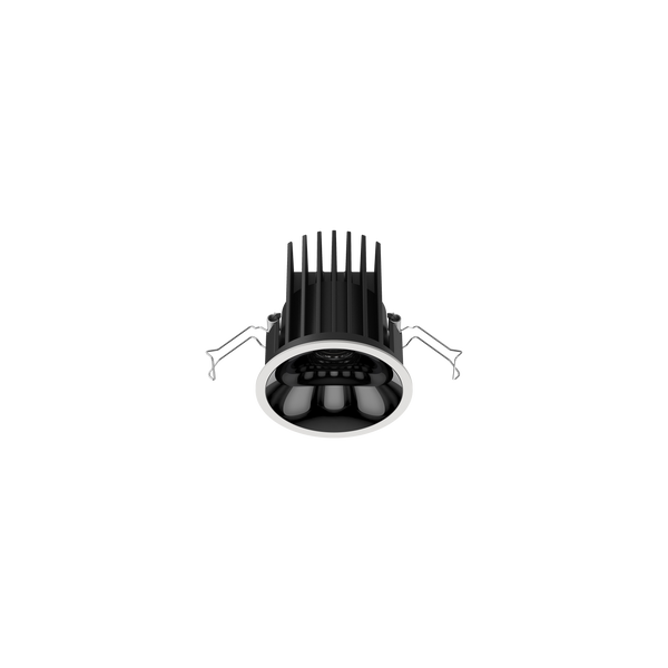Cevon Medium Darklight Slim Trim Downlight White, High Gloss Black 4K