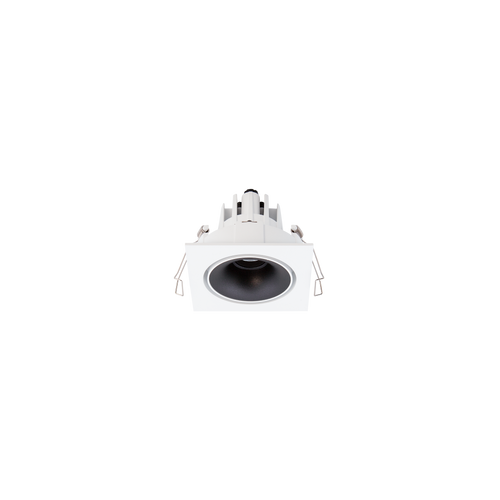 Cevon Tilt/Rotate Square Sml Downlight Kit White, Matt Black 3000K