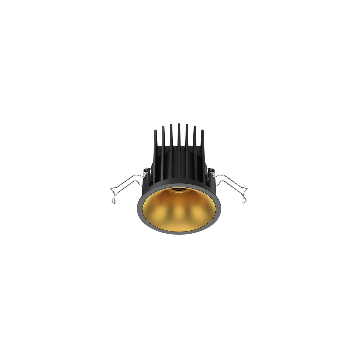 Cevon Medium Darklight Slim Trim Downlight Kit Black, Gold 3000K
