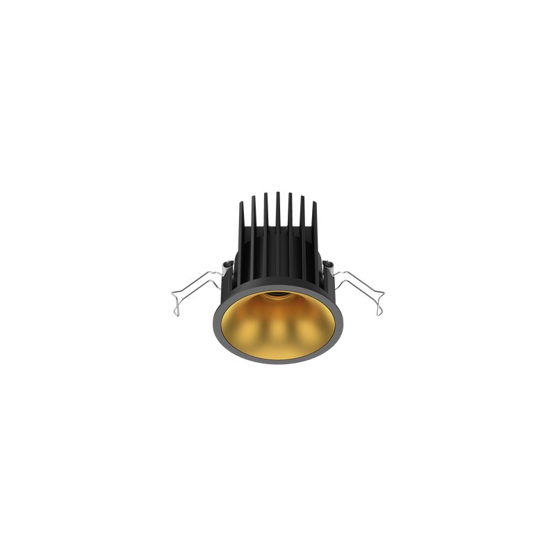 Cevon Medium Darklight Slim Trim Downlight Kit Black, Gold 3000K